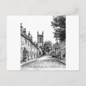 Stow-on-the-World Village Sketch, Cotswolds, Veren Briefkaart (Voorkant)