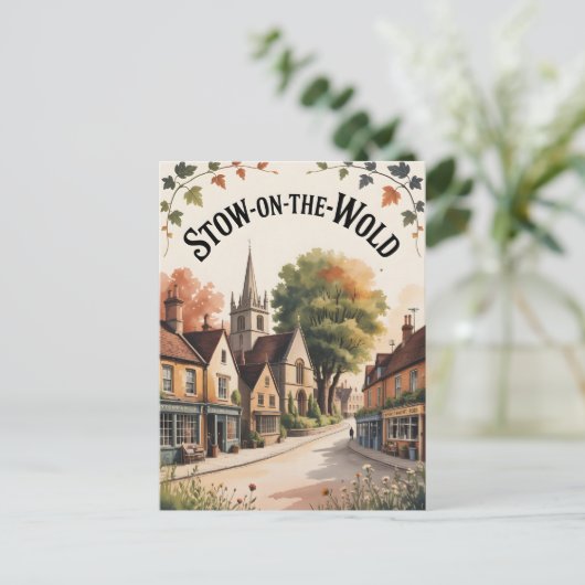 Stow op de wereld  briefkaart (Staand voorkant)