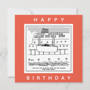 Stowaways op een Cartoon van cruiseschepen Kaart