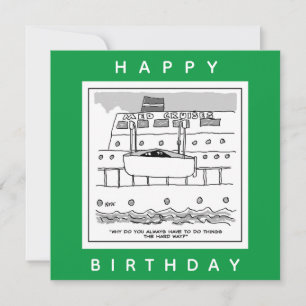 Stowaways op een Cartoon van cruiseschepen Kaart