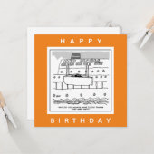 Stowaways op een Cartoon van cruiseschepen Kaart (Voorkant / Achterkant in situ)