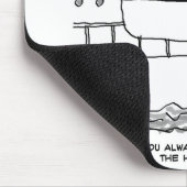 Stowaways op een cruise verbergen zich in een redd muismat (Hoek)