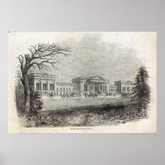 Stowe - het Garden Front Poster (Voorkant)