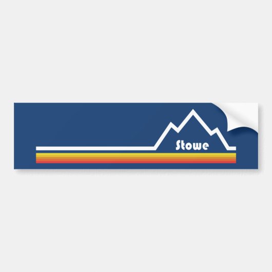 Stowe Mountain Resort Bumpersticker (Voorkant)
