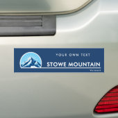 Stowe Mountain Vermont mountain Bumper Sticker (Op auto)