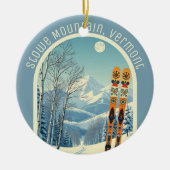 Stowe Mountain Vermont ski souvenir  Keramisch Ornament (Voorkant)