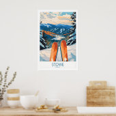 Stowe Valley Ski Muurkunst 1 Poster (Keuken)