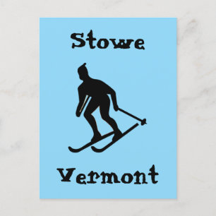 Stowe, Vermont (beste skigebied aan de oostkust) Feestdagenkaart