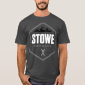 Stowe Vermont Graphic  Skiing T-shirt (Voorkant)