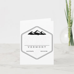 Stowe Vermont Graphic Snowboarding T Kaart