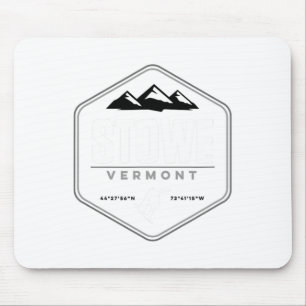 Stowe Vermont Graphic Snowboarding T Muismat
