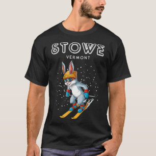 Stowe Vermont Grappig Skikonijn T-shirt