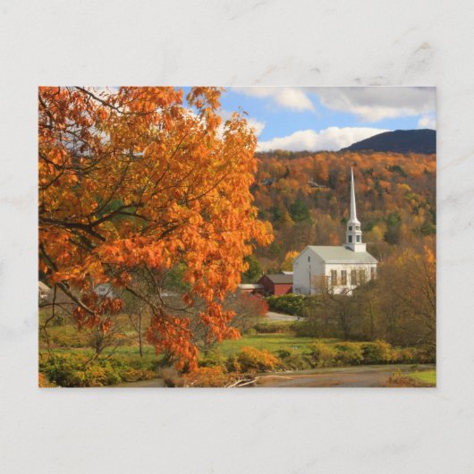 Stowe Vermont in het najaar Briefkaart (Voorkant)