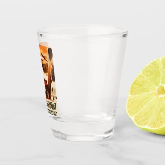 Stowe Vermont in het Winter Wonderland Shot Glas (Rechts)