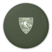 Stowe Vermont Keramische Knop (Voorkant)