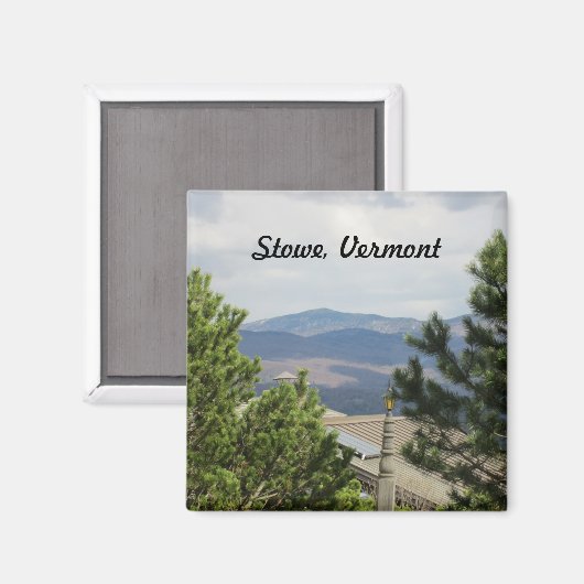 Stowe, Vermont Magneet (Voorkant / Achterkant)