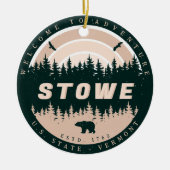 Stowe Vermont  Pine Tree Natuur Keramisch Ornament (Voorkant)