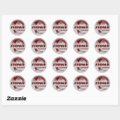 Stowe Vermont rode snowboard kunst stickers (Vel)