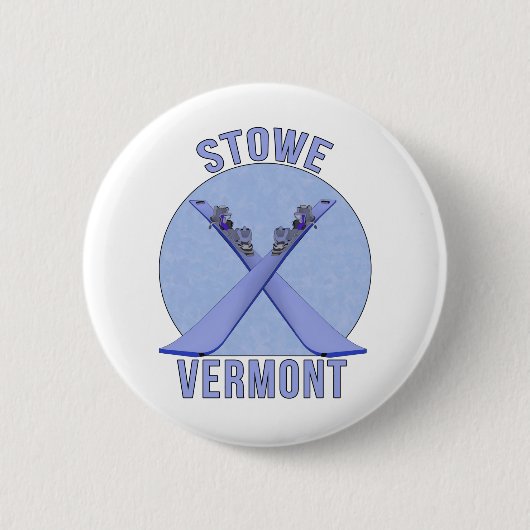 Stowe, Vermont Ronde Button 5,7 Cm (Voorkant)