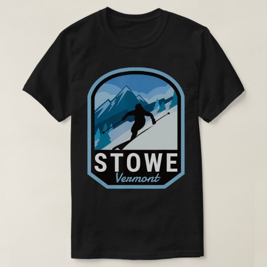 Stowe Vermont Ski Mountain T-shirt (Design voorkant)