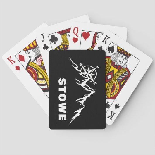 Stowe Vermont Ski Playing Cards Pokerkaarten (Achterkant)