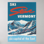 Stowe Vermont  Ski Poster (Voorkant)