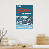 Stowe Vermont Ski Poster (Keuken)