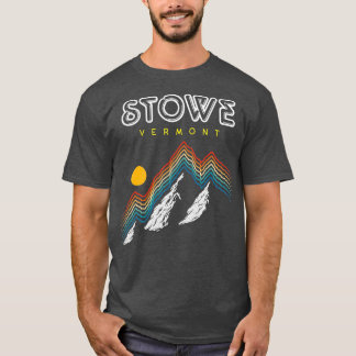 Stowe Vermont Ski Resort 1980s Retro T-shirt