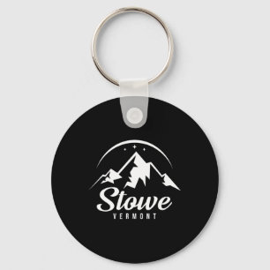 Stowe Vermont Ski Resort Skiën Snowboarden Sleutelhanger