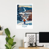 Stowe Vermont Ski Village Kunst 1 Poster (Thuiskantoor)