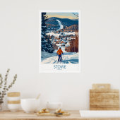 Stowe Vermont Ski Village Kunst 1 Poster (Keuken)