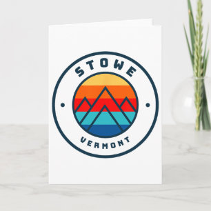 Stowe Vermont Skien Snowboarden Ski Familie Trip  Kaart
