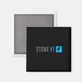 Stowe Vermont Snowboard Box Type Magneet (Voorkant / Achterkant)