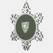 Stowe Vermont Tin Sneeuwvlok Ornament (Rechts)