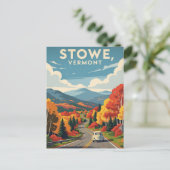 Stowe Vermont Travel Briefkaart (Staand voorkant)