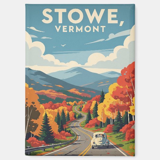 Stowe Vermont Travel Magneet (Voorkant)