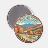 Stowe Vermont Travel Magneet (Voorkant / Achterkant)