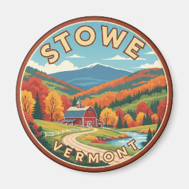 Stowe Vermont Travel Magneet
