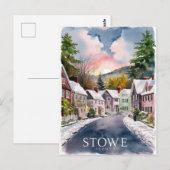 Stowe Vermont waterverf schilderij Briefkaart (Voorkant / Achterkant)