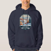 Stowe Vermont Winter Vintage Hoodie (Voorkant)