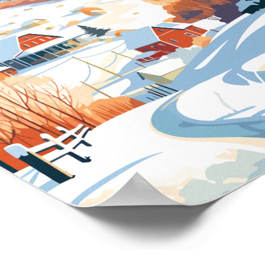 Stowe Vermont Winter Vintage Poster (Hoek)