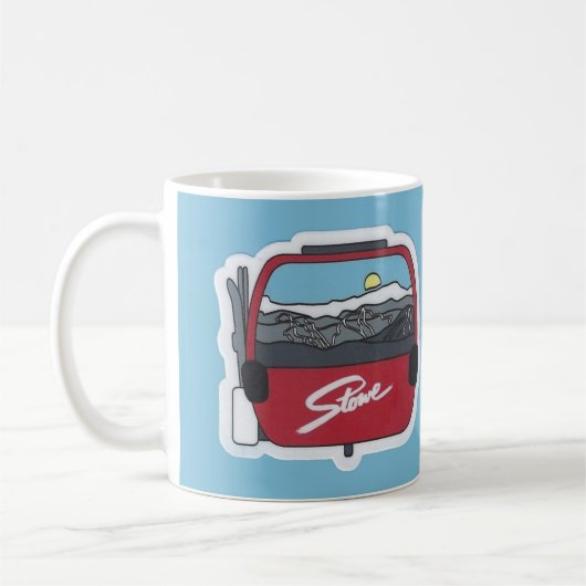 Stowe VT Skiing Mug Koffiemok (Links)