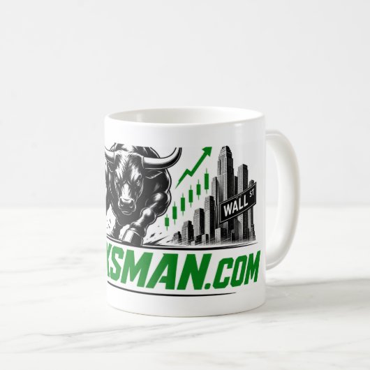 Stoxsman.com Investeringen Koffiemok (Voorkant rechts)