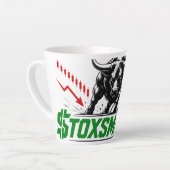 Stoxsman.com Investeringen Latte Mok (Linkerhoek)