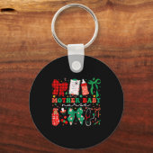 Stpartum Xmas Coquette Mother Baby Nurse Christmas Sleutelhanger (Voorkant)