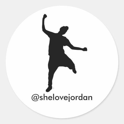 Str8 Drop Sticker (@shelovejordan) (Voorkant)