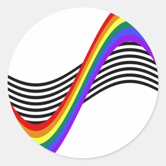 STR8 Geallieerden Wave Ronde Sticker (Voorkant)