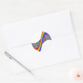 STR8 Geallieerden Wave Ronde Sticker (Envelop)