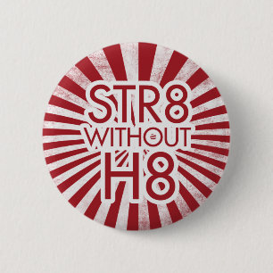 STR8 zonder H8 geen prop 8 Ronde Button 5,7 Cm