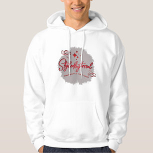 STR8LYKDHATT RODE EN ZWARTE HOODIE